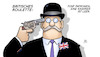 Cartoon: Britisches Roulette (small) by Harm Bengen tagged britisches,roulette,patronen,kammer,leer,pistole,gb,uk,brexit,abstimmung,no,deal,europa,austritt,selbstmord,suizid,harm,bengen,cartoon,karikatur
