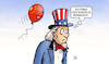 Cartoon: China-Ballon (small) by Harm Bengen tagged china,spionage,ballon,beobachtet,usa,uncle,sam,harm,bengen,cartoon,karikatur