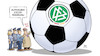 Cartoon: DFB-Razzien (small) by Harm Bengen tagged dfb,einnahmen,bandenwerbung,steuerhinterziehung,fussball,razzia,razzien,polizei,harm,bengen,cartoon,karikatur
