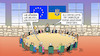 Cartoon: EU-Ukraine-Gipfel (small) by Harm Bengen tagged wolodymyr,selenskyj,sandsäcke,geldsäcke,von,der,leyen,vdl,eu,europa,gipfel,krieg,ukraine,russland,harm,bengen,cartoon,karikatur
