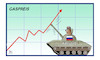 Cartoon: Gaspreis (small) by Harm Bengen tagged gaspreis,statistik,schaubild,bilanz,russland,panzer,bär,ukraine,krieg,wirtschaft,konflikt,harm,bengen,cartoon,karikatur