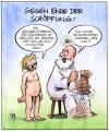 Cartoon: Gegen Ende der Schöpfung (small) by Harm Bengen tagged schöpfung adam gott rippen ton rippe eva bibel religion christentum paradies