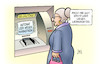 Cartoon: Geldtransport-Warnstreik (small) by Harm Bengen tagged geldautomat,geldtransport,warnstreik,konto,leer,weihnachten,verdi,susemil,bank,harm,bengen,cartoon,karikatur