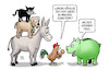 Cartoon: Grüne Null (small) by Harm Bengen tagged grüne,null,rot,spd,linke,bremen,scheitern,koalition,sparschwein,bremer,stadtmusikanten,interview,harm,bengen,cartoon,karikatur