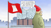 Cartoon: Hamburg-Flagge (small) by Harm Bengen tagged kosten,flaggen,elbphilharmonie,hamburg,rote,grüne,bürgerschaftswahl,landtagswahl,harm,bengen,cartoon,karikatur