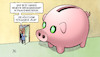 Cartoon: Investitionssenkungen (small) by Harm Bengen tagged investitionssenkungen,finanzministerium,haushaltsentwurf,künstliche,intelligenz,olaf,scholz,sparschwein,harm,bengen,cartoon,karikatur