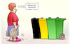 Cartoon: Jamaika-Müll (small) by Harm Bengen tagged jamaika,koalition,cdu,csu,grüne,fdp,restmüll,verpackungen,biomüll,harm,bengen,cartoon,karikatur