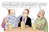 Cartoon: Junckerzeit (small) by Harm Bengen tagged juncker,ende,zeitumstellung,sommerzeit,winterzeit,junckerzeit,europa,umfrage,eu,kommission,stammtisch,harm,bengen,cartoon,karikatur