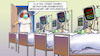 Cartoon: Krankenhaus-Entwarnung (small) by Harm Bengen tagged lockerungen,corona,patienten,intensivstation,krankenschwester,deutsche,krankenhausgesellschaft,entwarnung,harm,bengen,cartoon,karikatur