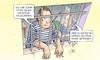 Cartoon: Lockdown und Maske (small) by Harm Bengen tagged grünes,gewölbe,dresden,raub,lockdown,massnahmen,überfall,maske,corona,knast,gefängnis,harm,bengen,cartoon,karikatur