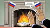 Cartoon: Minsker Abkommen (small) by Harm Bengen tagged feuer,verbrennen,kamin,putin,minsker,abkommen,russland,ukraine,krieg,harm,bengen,cartoon,karikatur