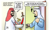 Cartoon: Neue Henker (small) by Harm Bengen tagged saudi,arabien,henker,arbeit,kopf,bundespolizei,hannover,skandal,misshandlungen,fluechtlinge,harm,bengen,cartoon,karikatur
