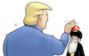 Cartoon: Trump droht Iran (small) by Harm Bengen tagged trump,usa,iran,button,atomknopf,drohung,atomabkommen,harm,bengen,cartoon,karikatur
