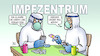 Cartoon: Warten im Impfzentrum (small) by Harm Bengen tagged warten,impfzentrum,vergessen,geduld,corona,boosterimpfung,kartenspiel,harm,bengen,cartoon,karikatur