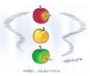 Cartoon: Gelber Wurm in der Ampel (small) by mandzel tagged ampel,rot,grün,gelb,scholz,lindner,baerbock,regierung,wahlen,koalition,deutschland