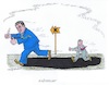 Cartoon: Kandidatenrennen (small) by mandzel tagged laschet,cdu,kanzlerkandidatur,söder,csu,wahlen,umfragen
