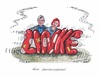 Cartoon: Neue Geschlossenheit der Linken (small) by mandzel tagged kipping,riesinger,linke,geschlossenheit