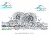 Cartoon: Pfingstverkehr (small) by mandzel tagged autostaus,pfingsten,kurzurlaub,schnecken