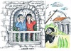 Cartoon: Shakespeare 400 (small) by mandzel tagged shakespeare,todestag,400,jahre