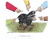 Cartoon: Sündenbock Polizei (small) by mandzel tagged polizei,rechtsradikalismus,nrw