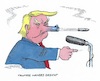 Cartoon: Trump-Rede (small) by mandzel tagged trump,terror,waffen,frankreich,attentäter,tote,entsetzen