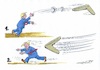 Cartoon: Trumps großer Wurf (small) by mandzel tagged trump,usa,eu,strafzölle,handel