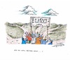 Cartoon: Wo führt der Euro-Weg hin (small) by mandzel tagged euro,gemeinsamer,weg,verschiedene,richtungen,uneinigkeit