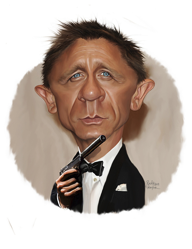 Cartoon: Daniel Craig (medium) by rocksaw tagged daniel,craig