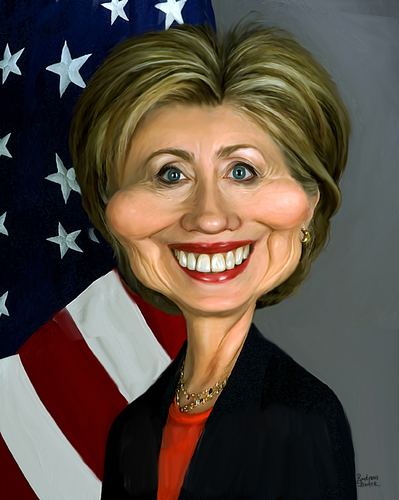 Cartoon: Hillary Rodham Clinton (medium) by rocksaw tagged clinton,rodham,hillary