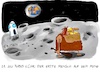 Cartoon: Der erste Mensch auf dem Mond (small) by Holga Rosen tagged urmensch,steinzeit,weltraum,mondlandung,mond,rakete