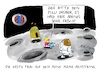 Cartoon: Die erste Frau auf dem Mond (small) by Holga Rosen tagged mond,frau,armstrong