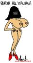 Cartoon: Italian Burqa (small) by Atride tagged italy,italia,italien,burqa,donna,woman,frau,nude