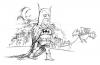 Cartoon: Batman and his pet (small) by ian david marsden tagged superhero,batman,bats,pet,insomnia,walking,