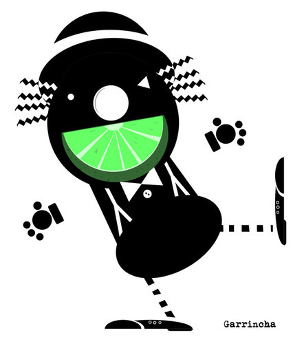 Cartoon: Lime clown (medium) by Garrincha tagged illustration