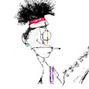 Cartoon: Keith (small) by Garrincha tagged music,personalities,rock,stars