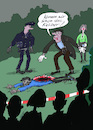 Cartoon: unbekanntes Kaliber (small) by sobecartoons tagged mordopfer,kaliber,xxxl,tatort,kommissar,tatwaffe