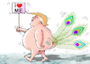 Cartoon: The big narcissistic (small) by Ridha Ridha tagged usa,president,ronald,trump,narcissistic,fool,invited,cartoon,ridha