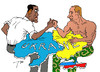 Cartoon: Arm-wrestling (small) by tunin-s tagged armwrestling