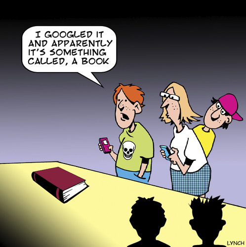 Cartoon: A Book (medium) by toons tagged google,reading,books,gen,antiques