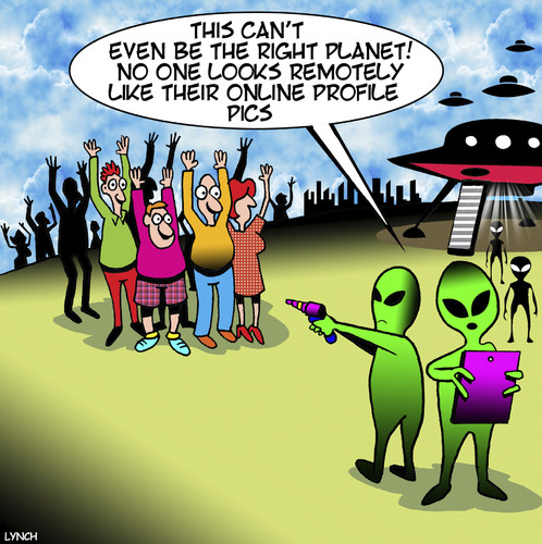 Cartoon: Online profile picture (medium) by toons tagged facebook,online,profile,social,media,aliens,spaceship,flying,saucer,alien,invasion,false,identity,facebook,online,profile,social,media,aliens,spaceship,flying,saucer,alien,invasion,false,identity