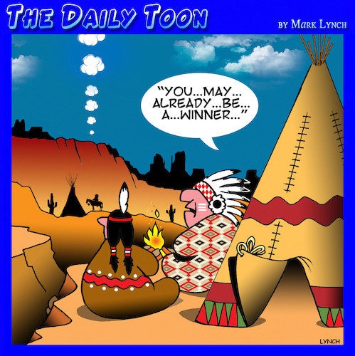 Cartoon: Telemarketing (medium) by toons tagged smoke,signals,telemarketers,lottery,lotto,advertising,you,may,already,be,winner,american,indians,telecommunications,smoke,signals,telemarketers,lottery,lotto,advertising,you,may,already,be,winner,american,indians,telecommunications
