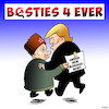 Cartoon: Bestie friends (small) by toons tagged putin,trump,under,new,management,helsinki,summit,kick,me