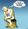 Cartoon: Binge thinker (small) by toons tagged the,thinker,binge,drinking,alcoholic,statues,sculpture