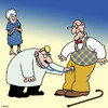 Cartoon: Checking for signs of life (small) by toons tagged erectile,dysfunction,old,age,viagra