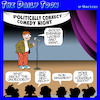 Cartoon: Comedy night (small) by toons tagged politically,correct,woke,comedy,club,gender,reveal