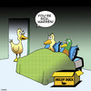 Cartoon: Decoy duck (small) by toons tagged ducks,decoy,blow,up,doll,duck,season,animals,birds,sex,toys