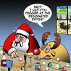Cartoon: Designated driver (small) by toons tagged santa,designated,driver,rudolph,the,reindeer,drunk,animals,christmas,xmas