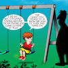 Cartoon: Dicking around (small) by toons tagged playground,swings,dicking,around,wasting,time,father,and,son