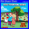 Cartoon: Eco tourism (small) by toons tagged wood,chopping,tourism,forests,climate,change