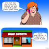 Cartoon: Good place (small) by toons tagged wine,store,alcohol,psychiatric,problems,stress,sales